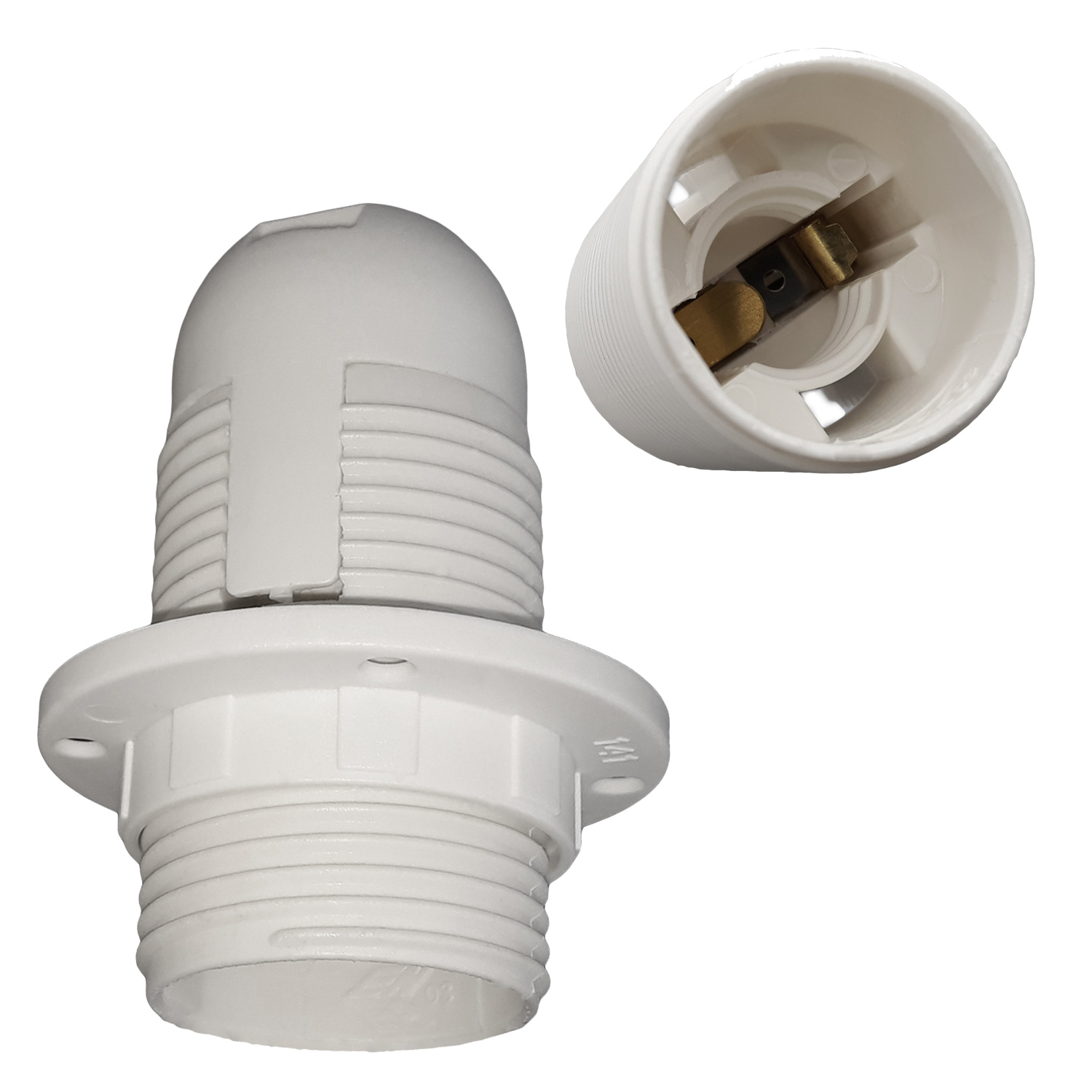 5x Schraubring Iso Kunststoff für Fassung E14 weiß Lampe Leuchte Zubehör 